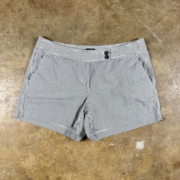 J.Crew Women’s Size‎ 8 Striped 100% Cotton Shorts Nautical Summer - Picture 1 of 10